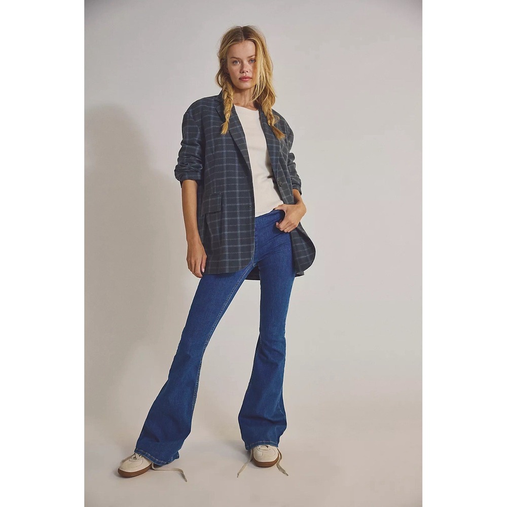 Free People Dark Blue Flare Jeans